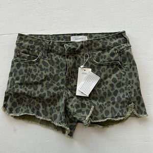 Level 99 Cheetah print shorts